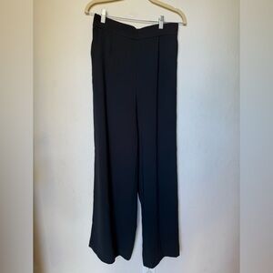Madewell wide leg stretch trousers.